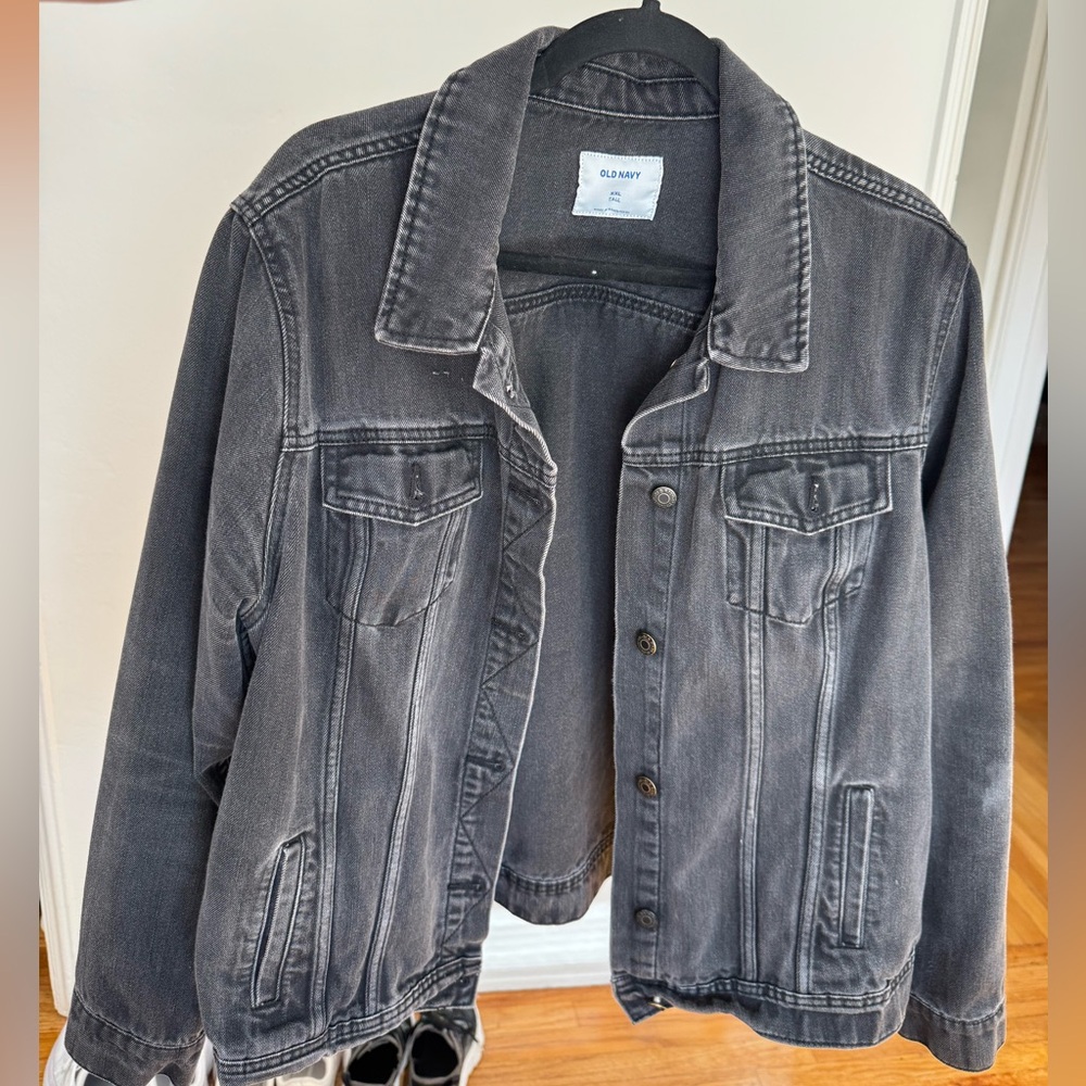 Old Navy Women's Charcoal Denim Jacket